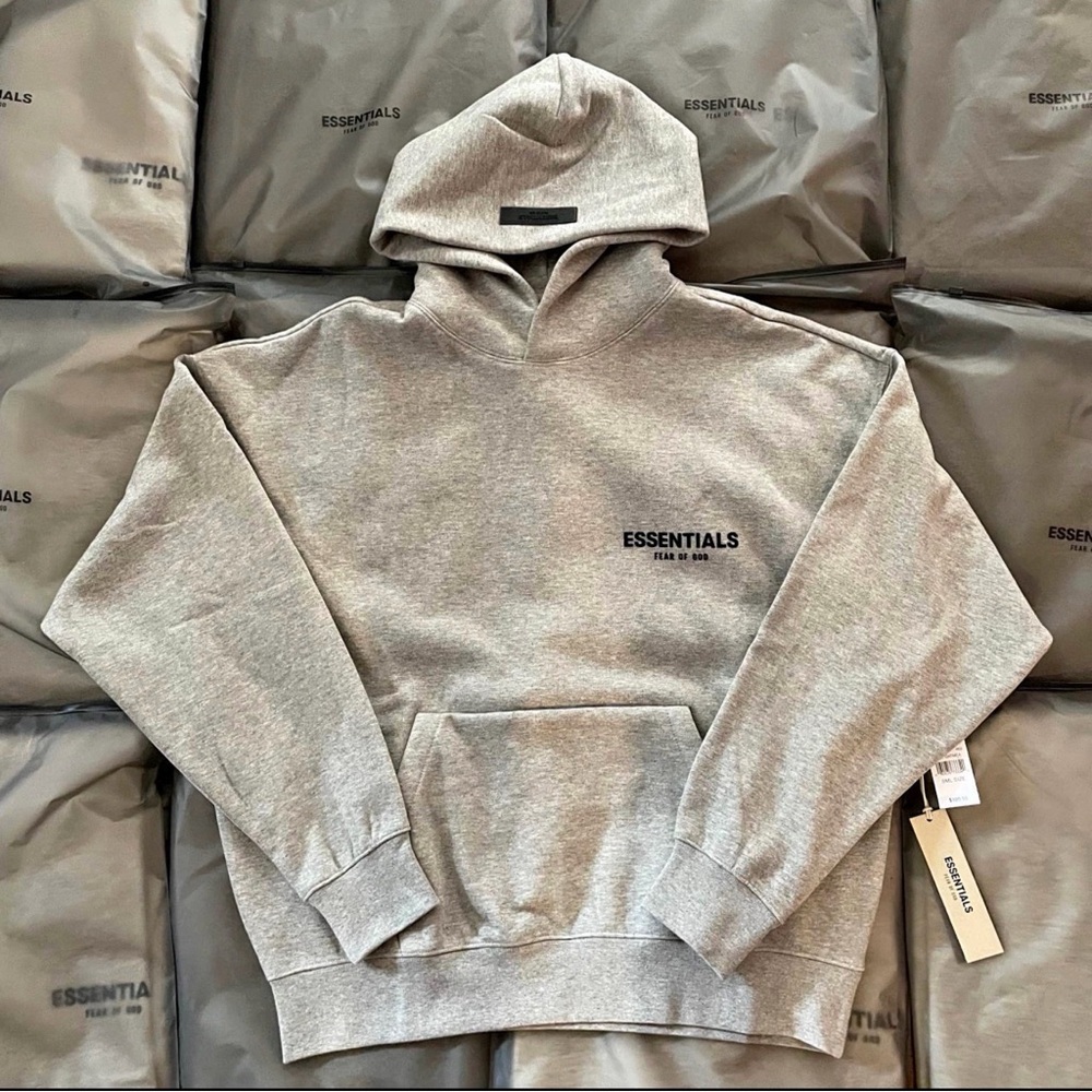 Fear of God Essentials Gray Hoodie